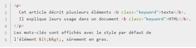 code balise b