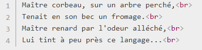 Exemple code html