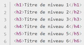 Exemple de code html